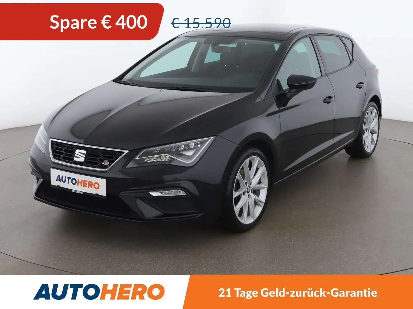 SEAT Leon 1.4 TSI FR *LED*NAVI*TEMPO*BT*SHZ* Schwarz - 1