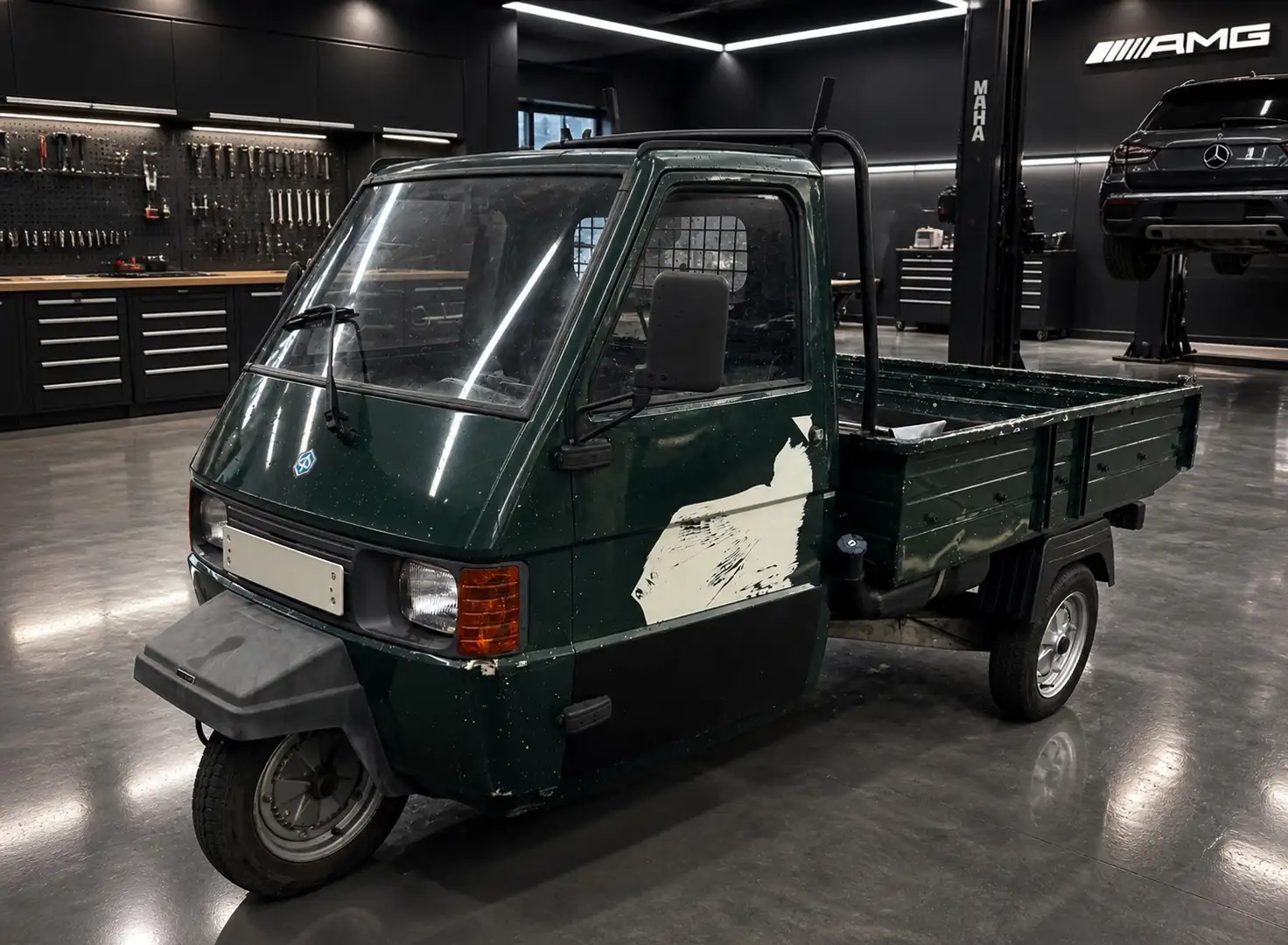 Piaggio Ape KIPPER TÜV 01/2028 Grün - 1