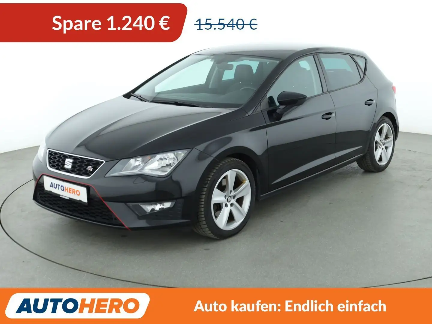 SEAT Leon 2.0 TDI FR*NAVI*PDC*SHZ*TEMPO*KLIMA*GARANTIE* Schwarz - 1
