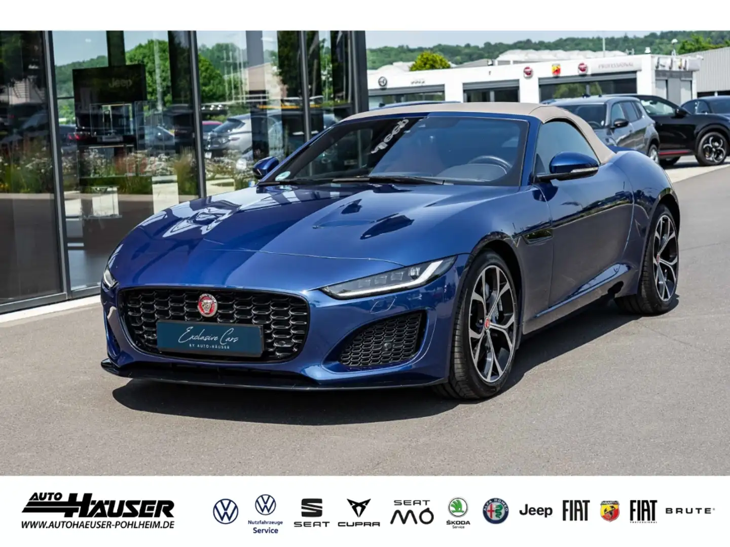 Jaguar F-Type Cabriolet R-Dynamic P300 NAVI ACC LED Bleu - 1