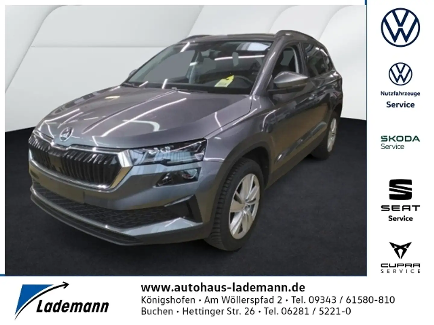Skoda Karoq 1.5 TSI Selection LED+NAVI+RFK+ACC+SHZ+PDC Grau - 1