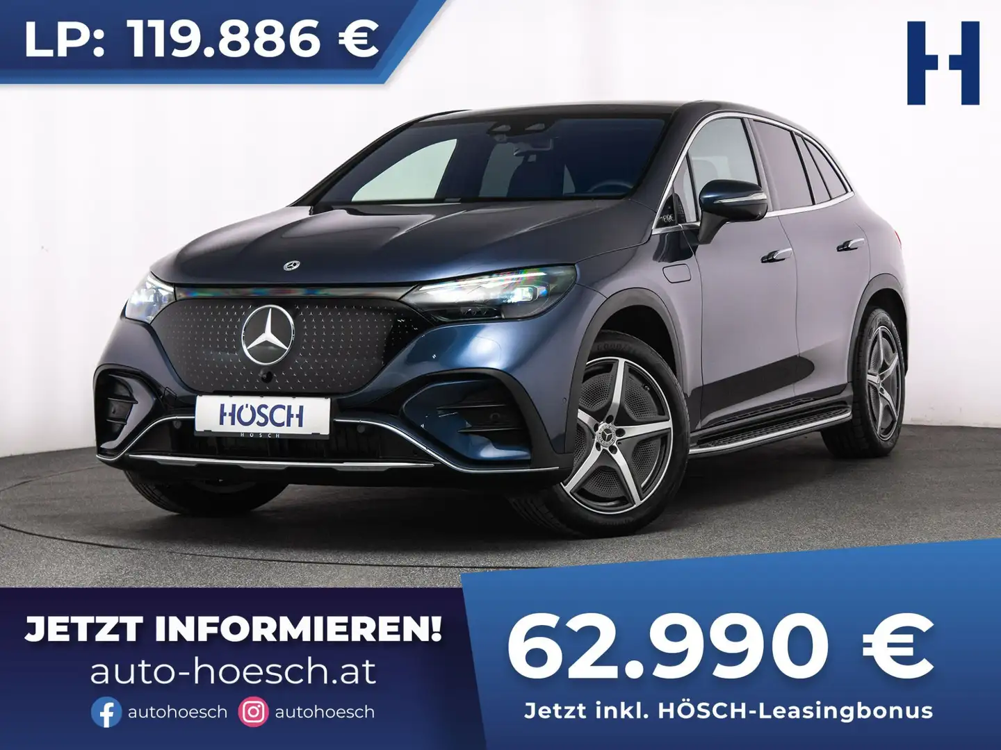 Mercedes-Benz EQE SUV 500 4Matic AMG PREMIUM TOP-RABATT -48% Bleu - 1