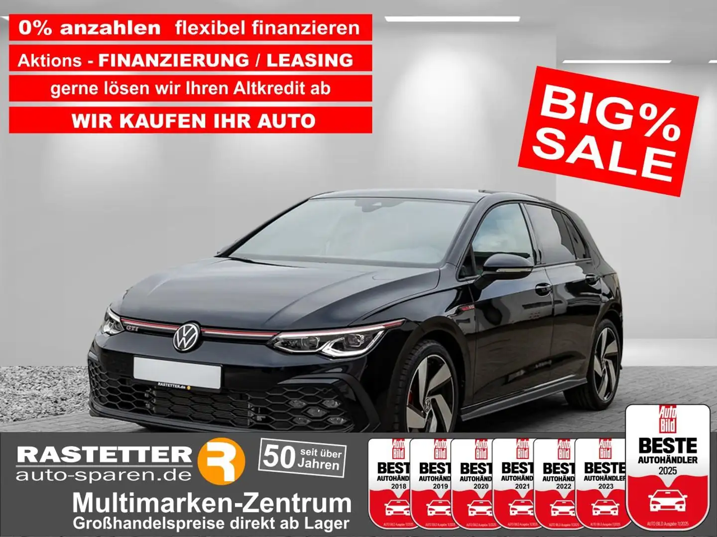Volkswagen Golf GTI PanoSD+Matrix+Navi+ACC+Keyless+Kamera+Winter+1 Schwarz - 1