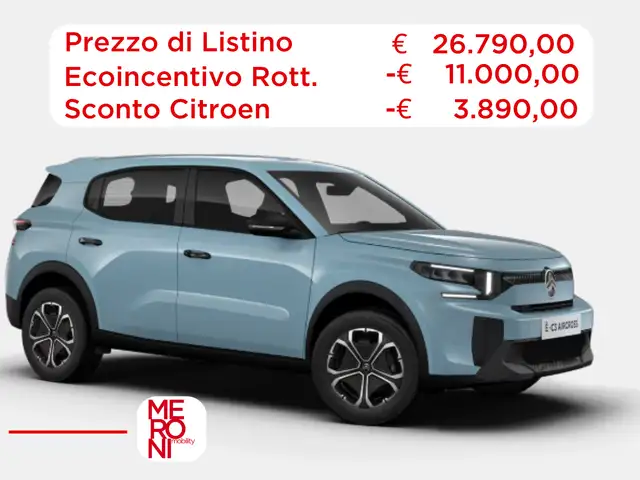 Citroen C3 Aircross 100% elettrica 113cv YOU (con ECOINCENTIVO)