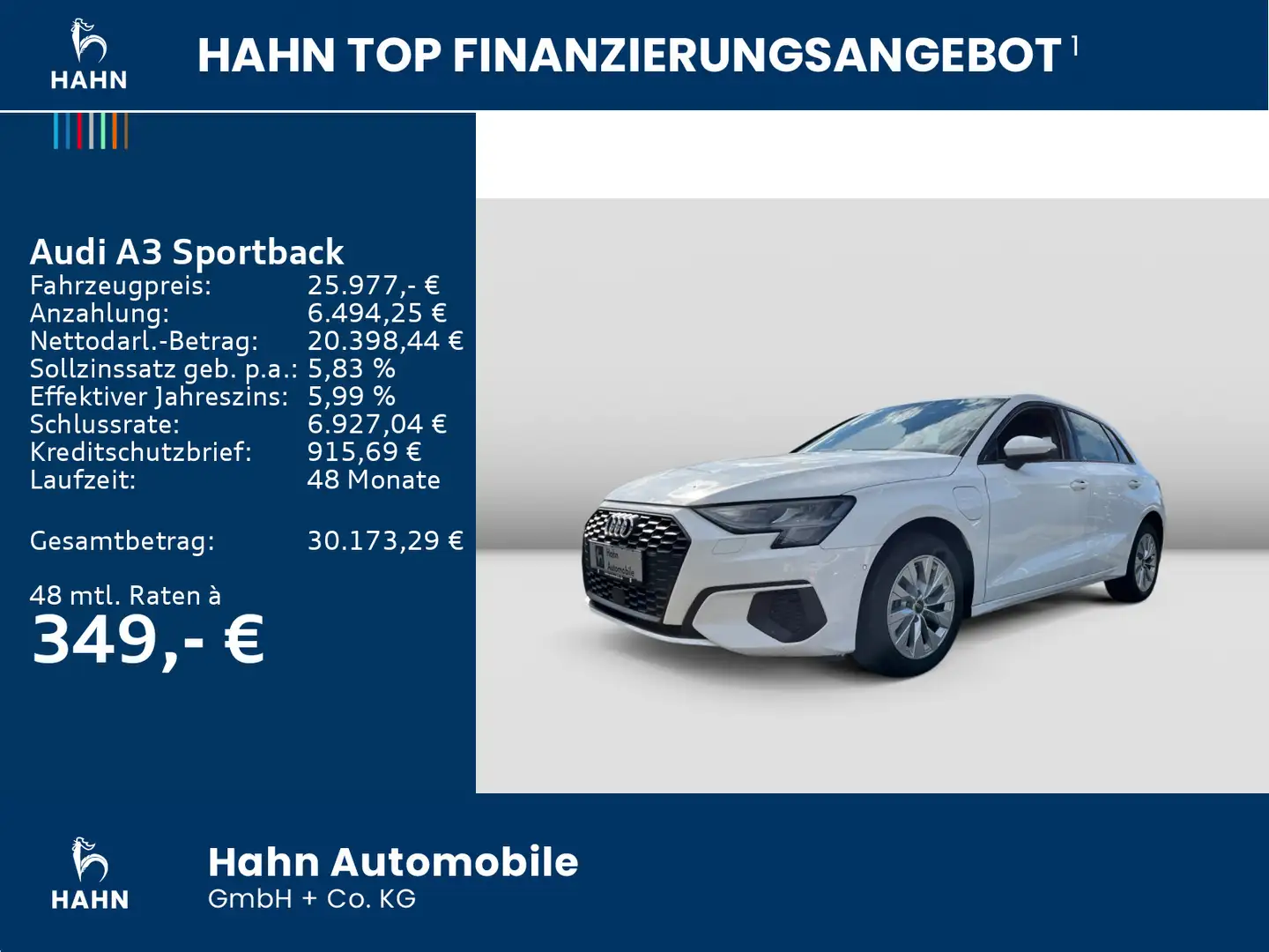 Audi A3 40TFSIe basis S-trc PDC Tempo Navi Weiß - 2