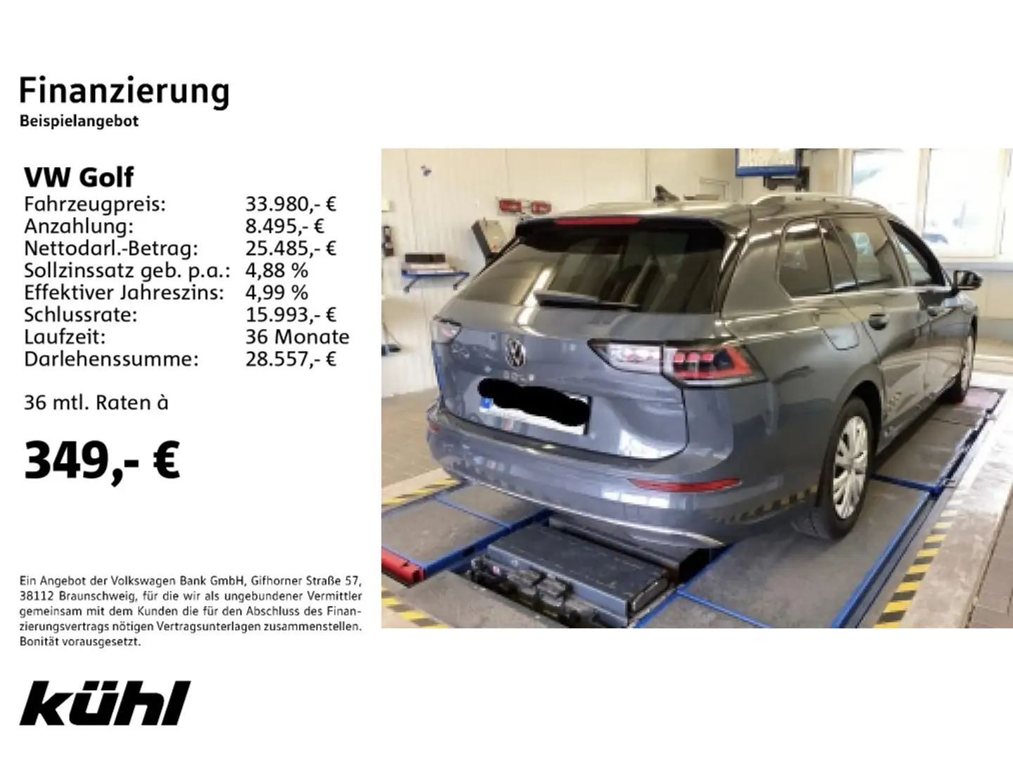 Volkswagen Golf Variant Golf VIII 8 1.5 eTSI DSG Style IQ.Light ACC HuD Grau - 2