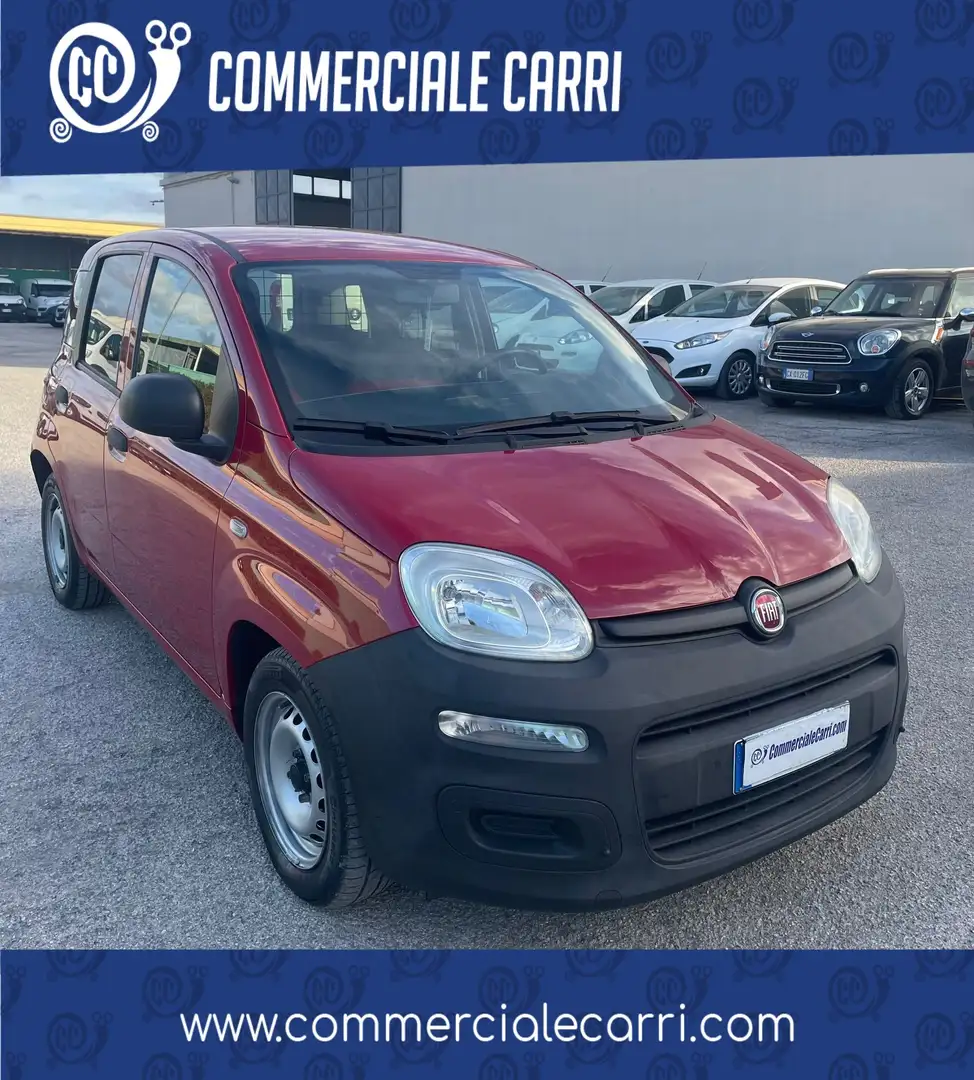 Fiat New Panda VAN 1.3 M-JET 2 POSTI POP - 2016 Rood - 1