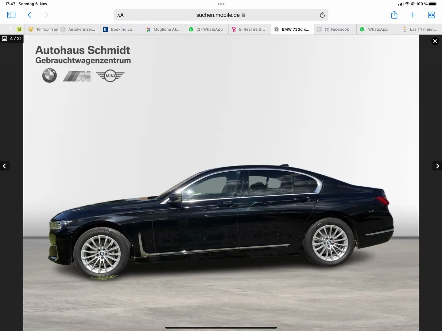 BMW 730 730 d xDrive Czarny - 1