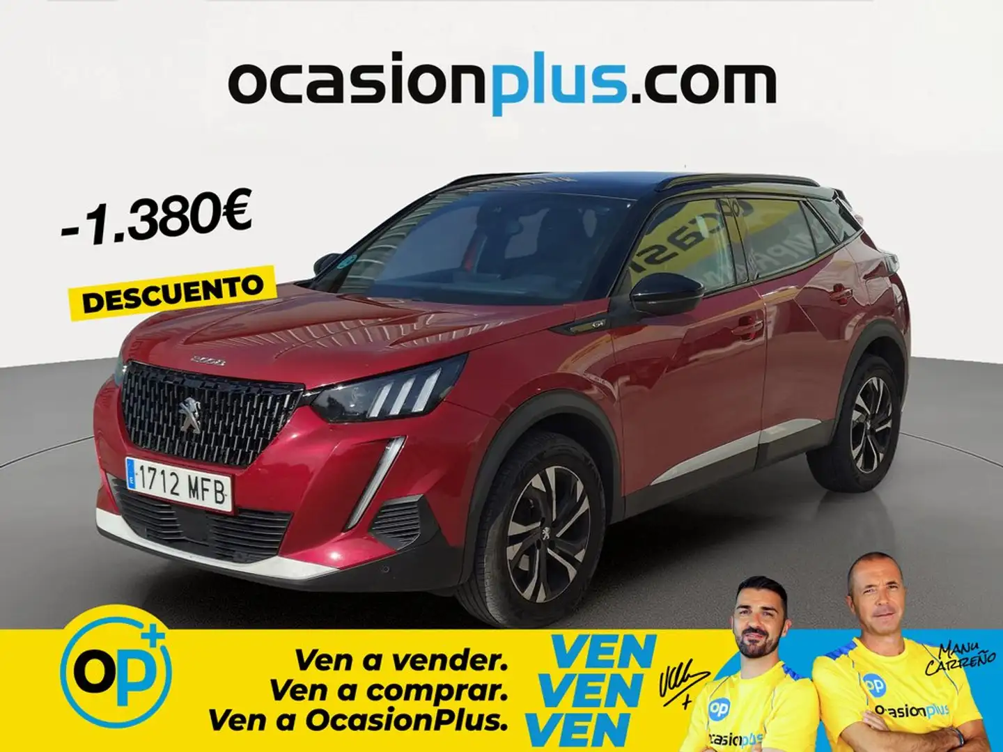 Peugeot 2008 1.2 PureTech S&S GT EAT8 130 Rojo - 1
