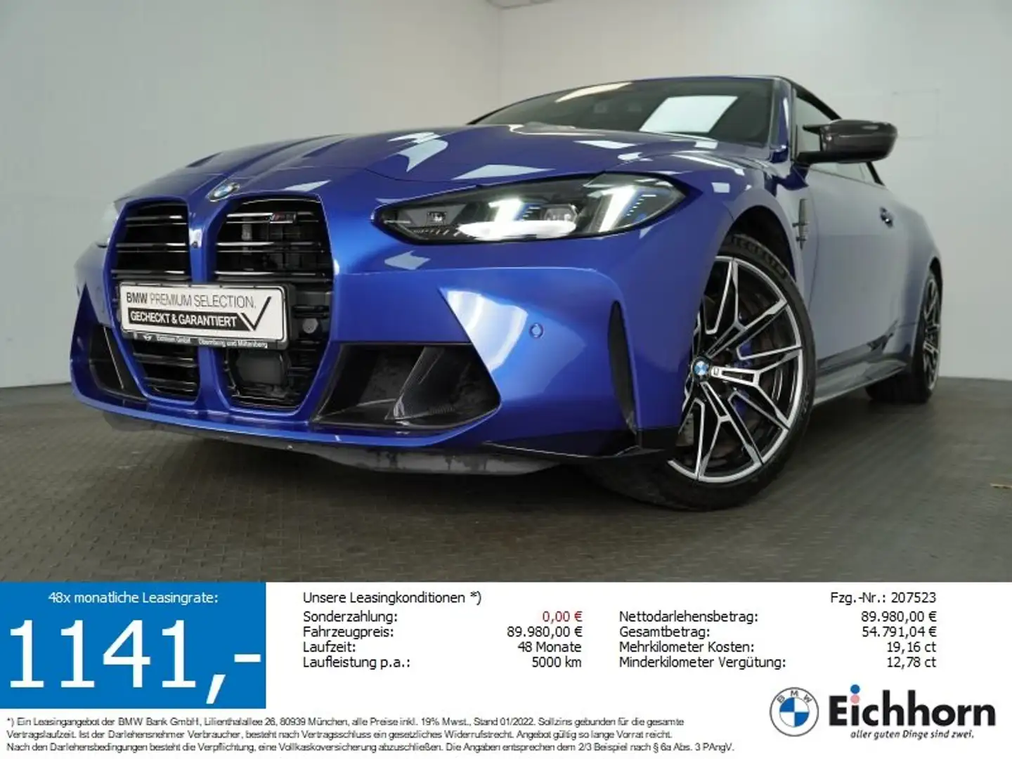 BMW M4 Competition Cabrio  M xDrive Cabrio INNOPAKET Blau - 1