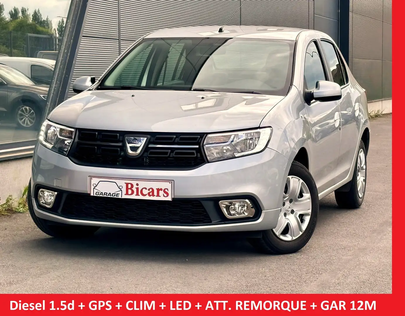 Dacia Logan 1.5 Blue dCi 🚨 GPS+ CLIM+CAPTEUR+ ATT REMORQ+ T Zilver - 1