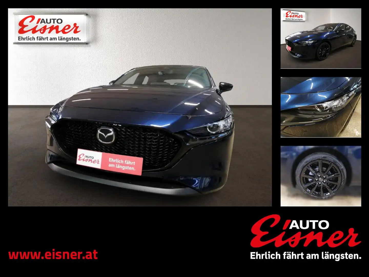 Mazda 3 G140 AT NAGISA 2xKlima ACC AUT HUD Kam. KlimaA Blau - 1