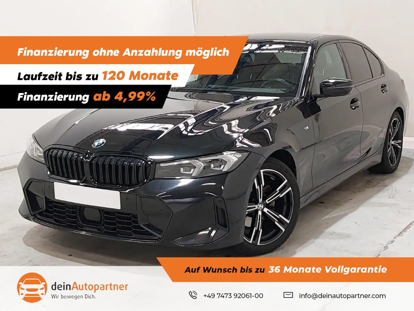 BMW 320 d xDrive M Sport LED/LEDER/STHZ/ACC/RFK/WIDESCREEN Noir - 1