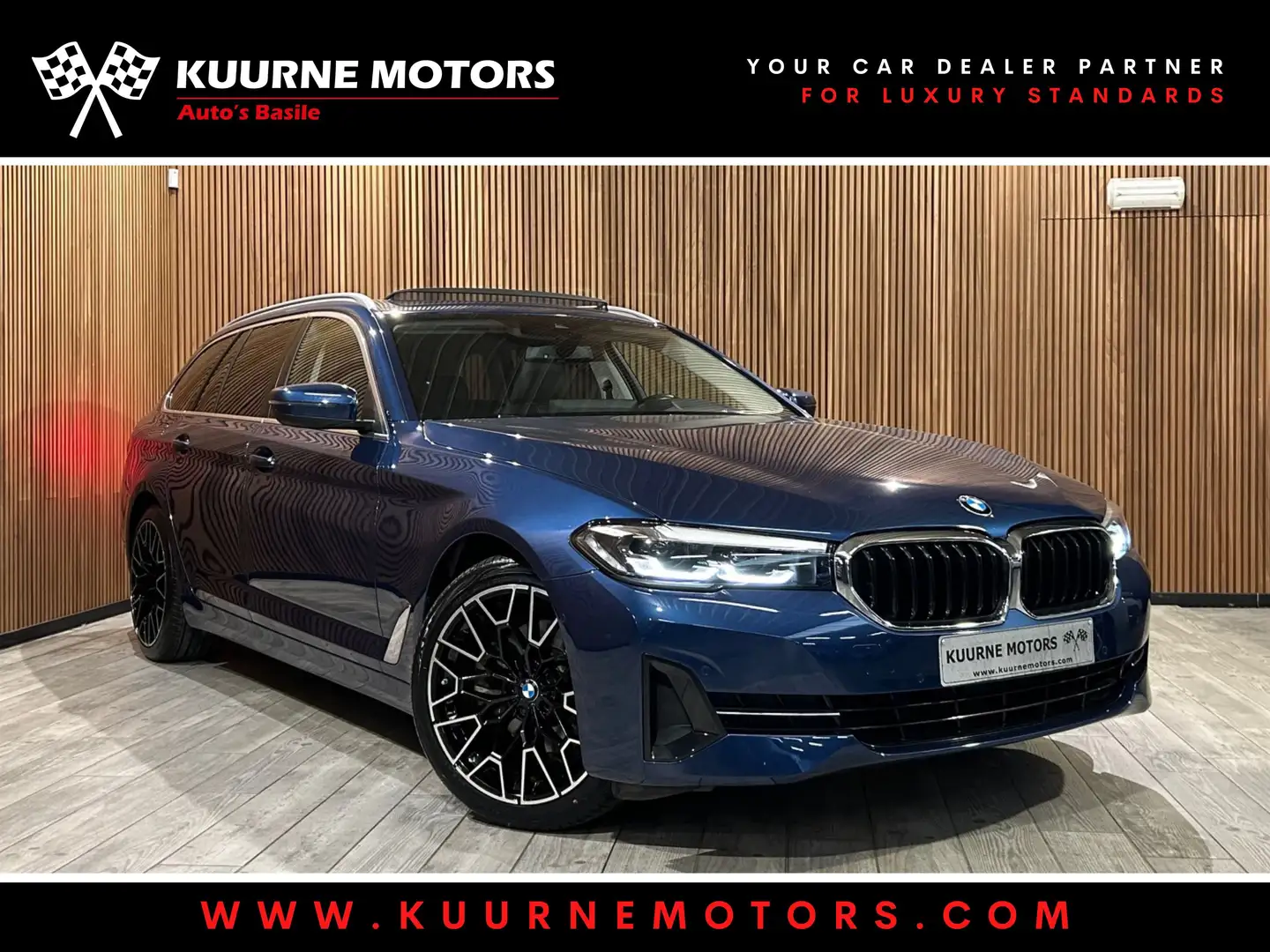 BMW 520 iA Touring Alu19"/Leder/Pano/Gps/Cam *1j garantie* Blu/Azzurro - 1