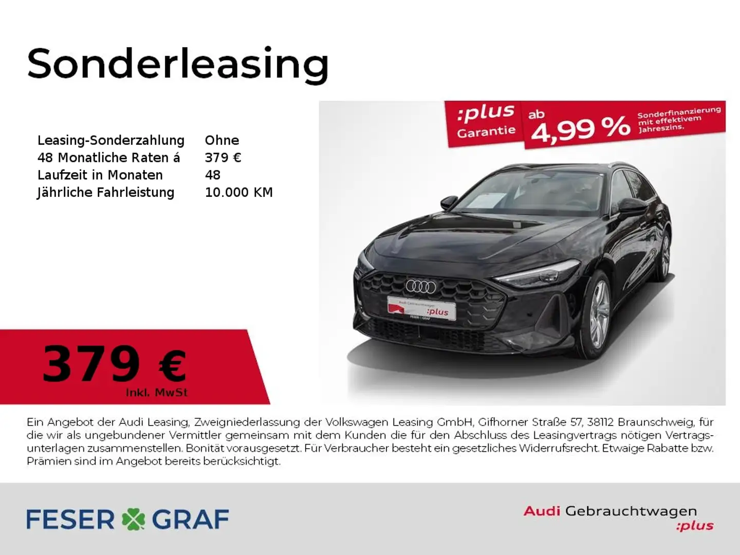 Audi A5 Avant TFSI/LED/Leder/ACC//Navi/Kamera Schwarz - 1