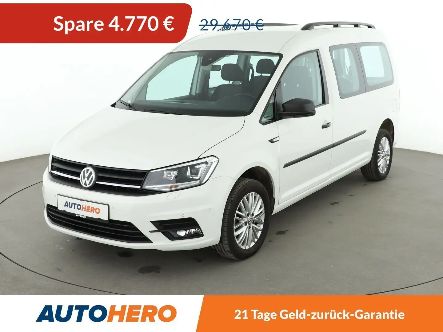 Volkswagen Caddy 2.0 TDI Maxi Aut.*NAVI*XENON*ACC*PLA* Weiß - 1