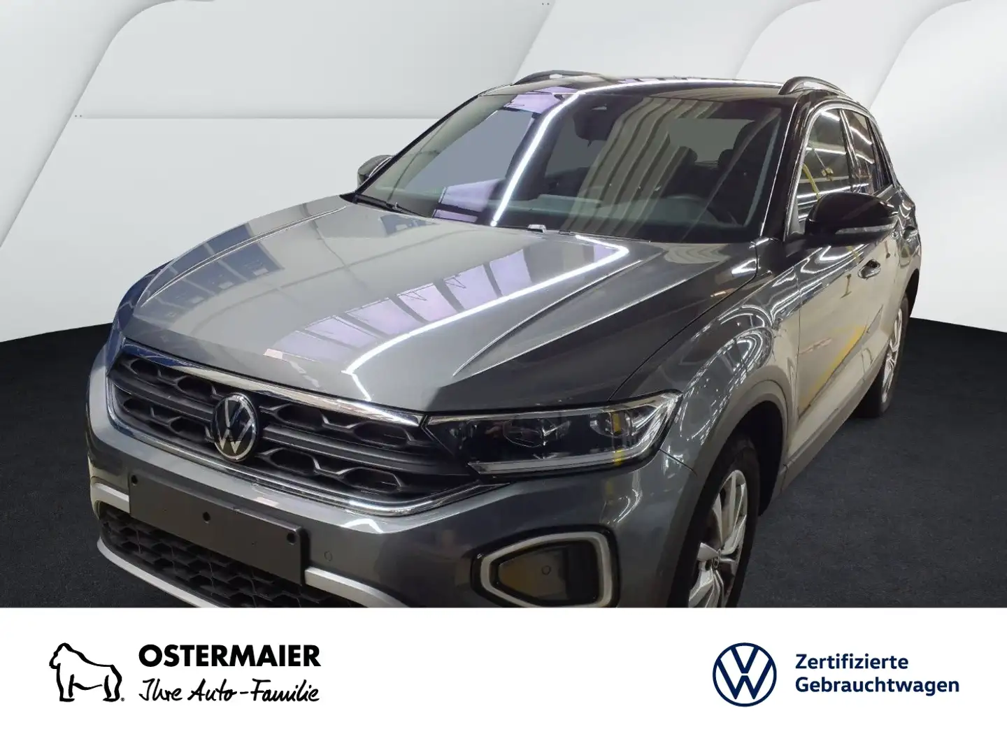 Volkswagen T-Roc GOAL 2.0TDI 150PS DSG ACC.AHK.KAMERA.NAVI+VC.LED.A Gris - 1