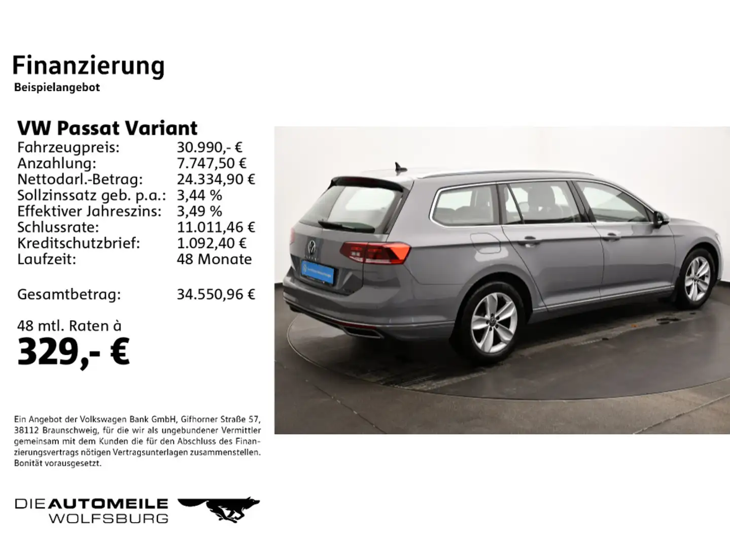 Volkswagen Passat Variant 2.0TDI 4M DSG Elegance AHK/STANDH Grau - 2
