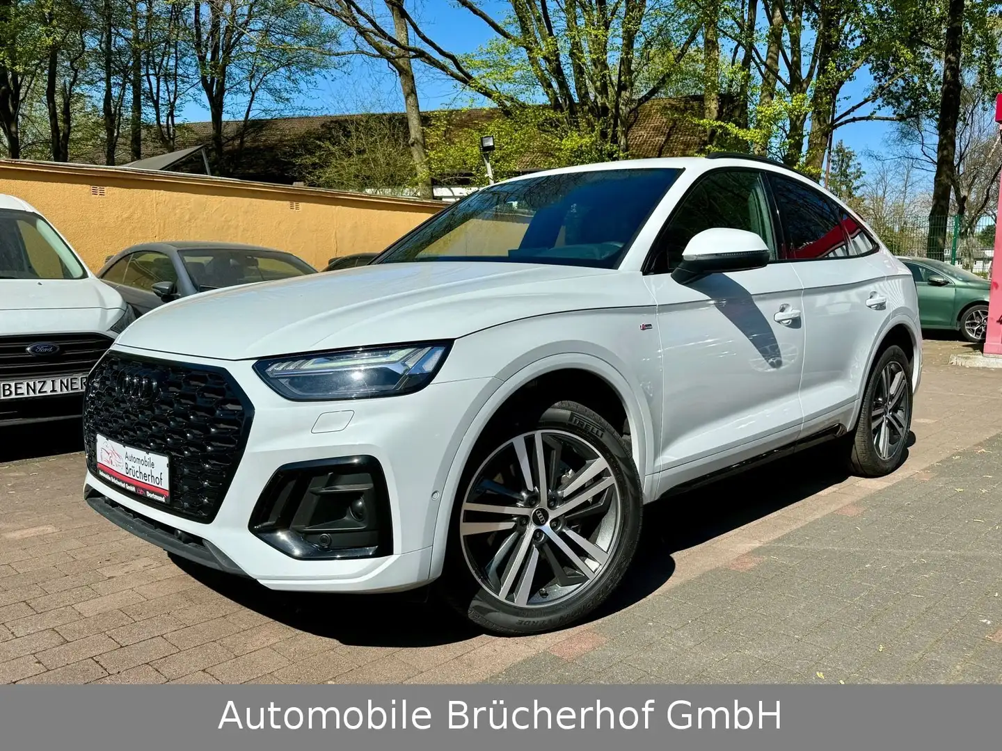 Audi Q5 Sportback 40 TDI S line Q Pano/AHK/Matrx/360° Bianco - 1