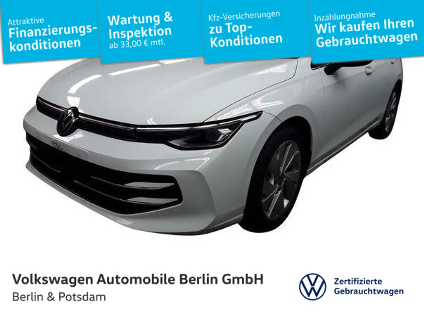 Volkswagen Golf VIII 2.0TDI DSG Style KAMERA 3J-Garantie AP Weiß - 1