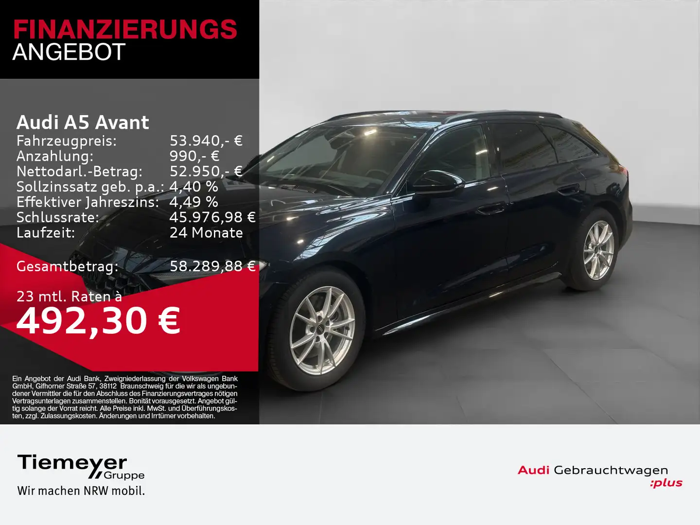Audi A5 TDI S LINE EDITION 1 UPE76 LM19 HuD AHK Blau - 1
