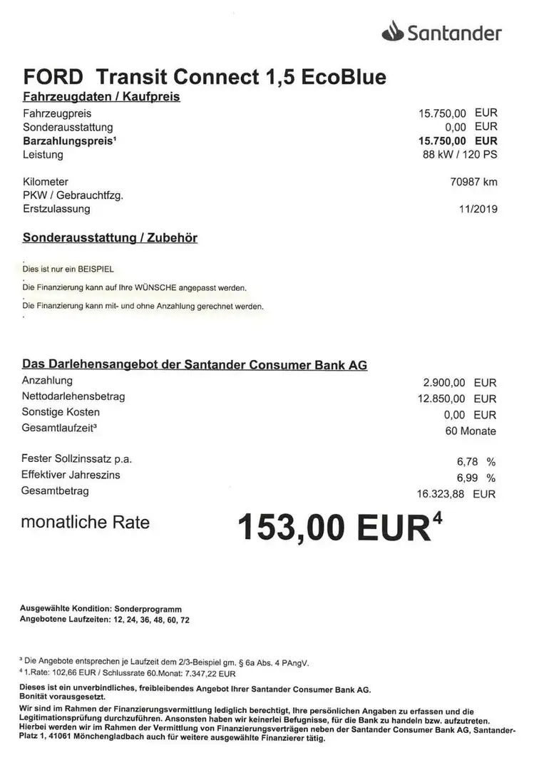 Ford Transit Connect 1.5 EcoBlue 5 Sitze/PDC/TEMP Azul - 2