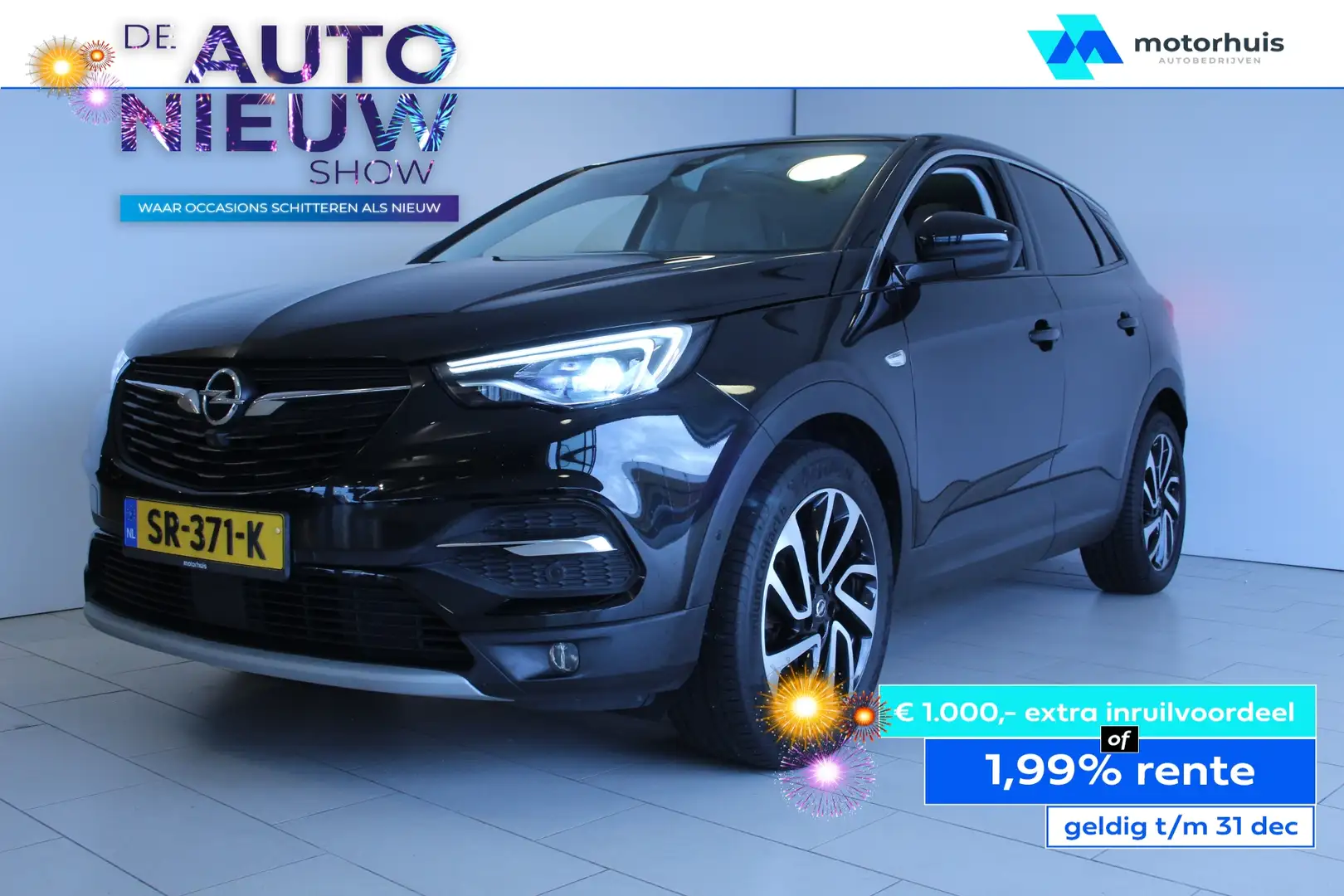 Opel Grandland X Ultimate Panoramadak 360 Camera Navi Noir - 1