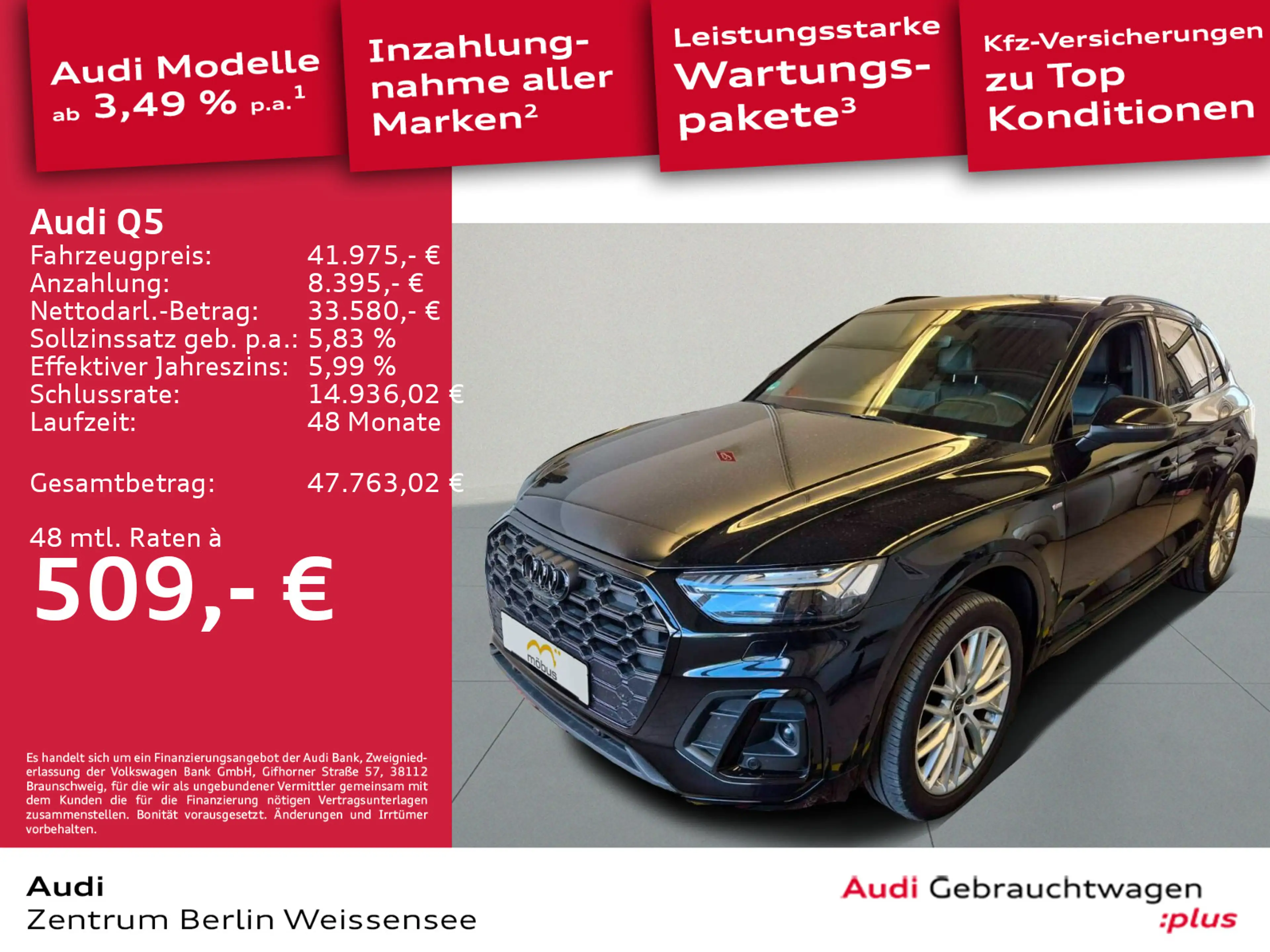 Audi Q5 40 TDI S-TRO*QUA*S-LINE*AHK*HUD*MATRIX*STHZG* — photo 2