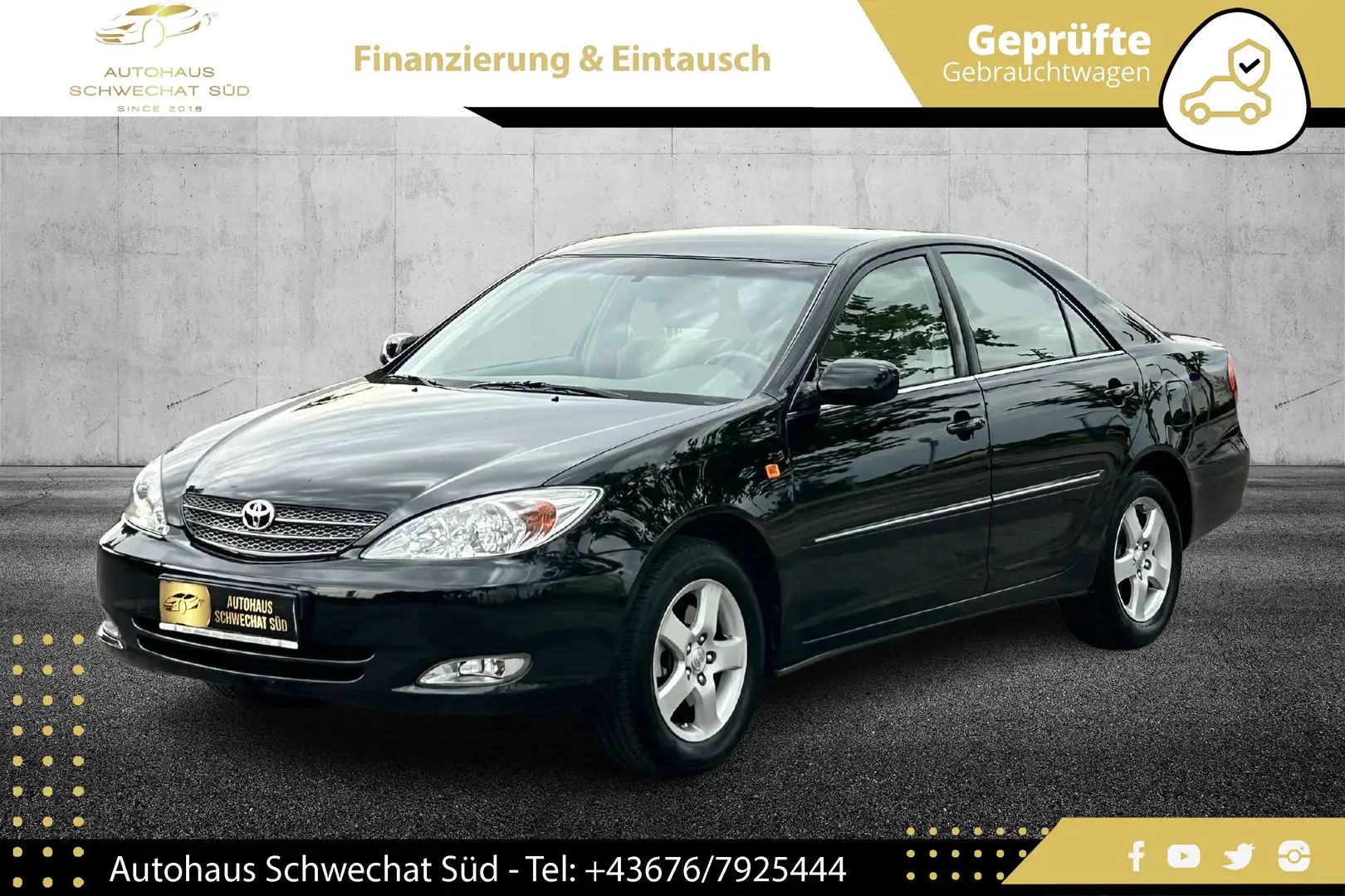 Toyota Camry 2,4 VVT-i // NUR 99TKM // SEHR SELTEN // KLIMA // Schwarz - 1