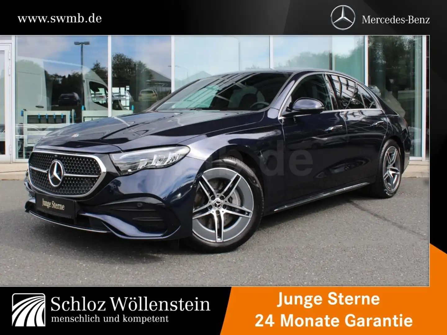 Mercedes-Benz E 220 d AMG/LED/DISTRONIC/KeylessGO/WinterP/RfCam Blau - 1