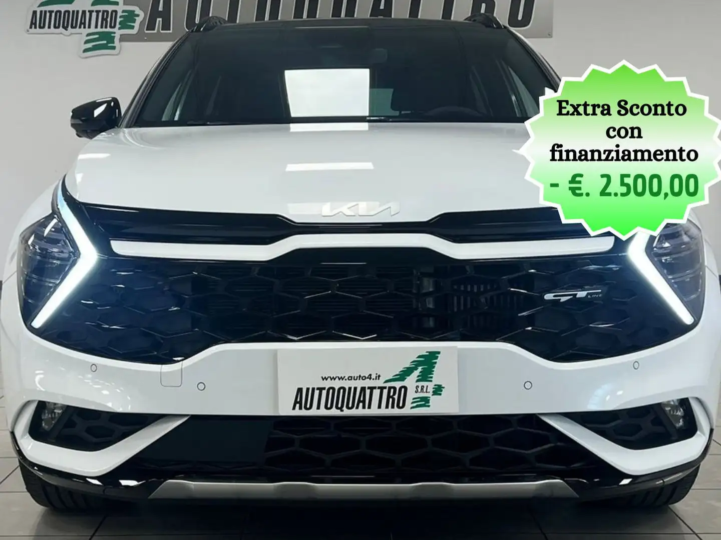 Kia Sportage Sportage 1.6 tgdi hev GT-line Plus 210cv auto Bianco - 1