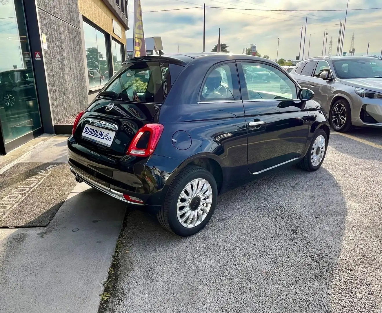 Fiat 500 1.2 Lounge 70CV NEOPATENTATI TETTO PANORAM Nero - 2