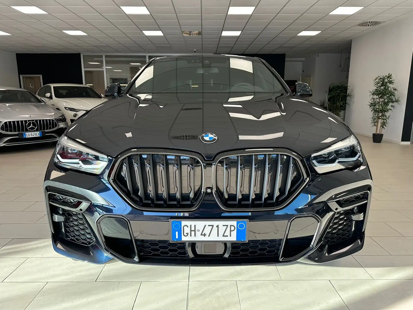 BMW X6 xdrive40d Msport Uff.Italiana Unì proprietario Blu/Azzurro - 2