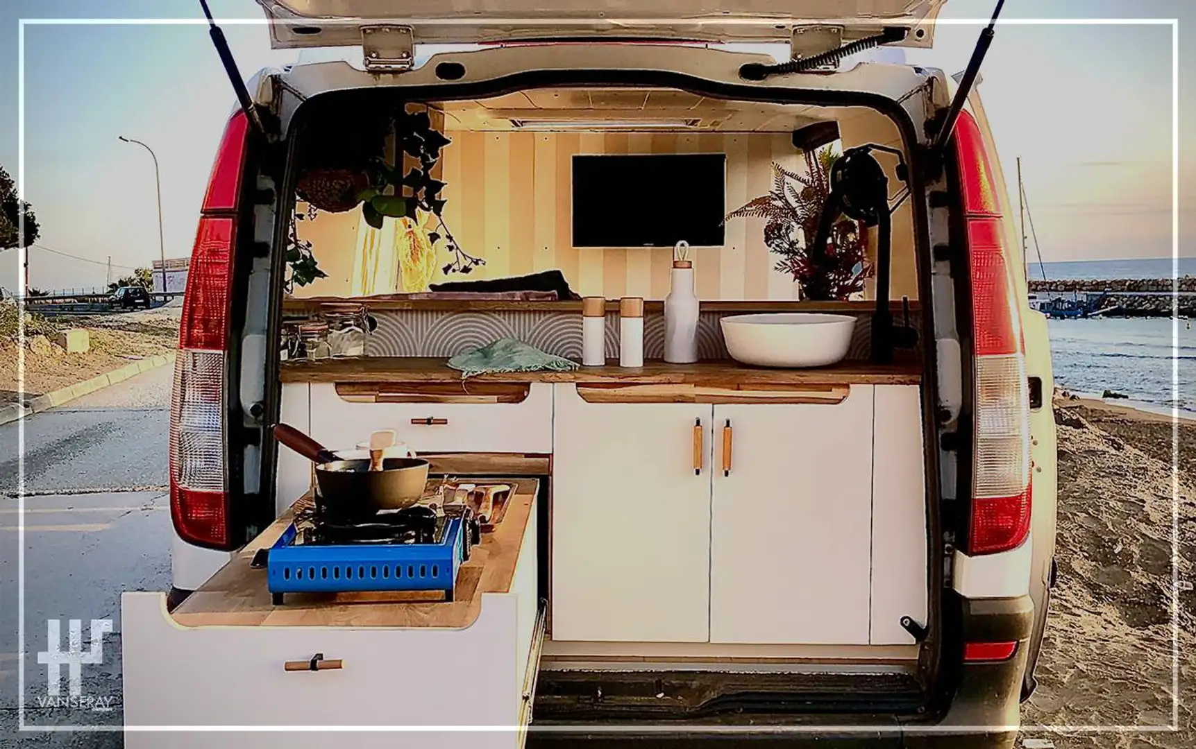Caravans-Wohnm Mercedes-Benz Vito Kastenwagen Camper Weiß - 1