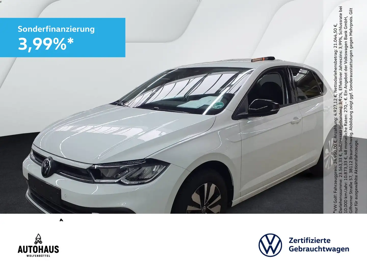 Volkswagen Polo Goal 1.0 TSI DSG ACC AHK KAMERA LED NAV SHZ Blanc - 1