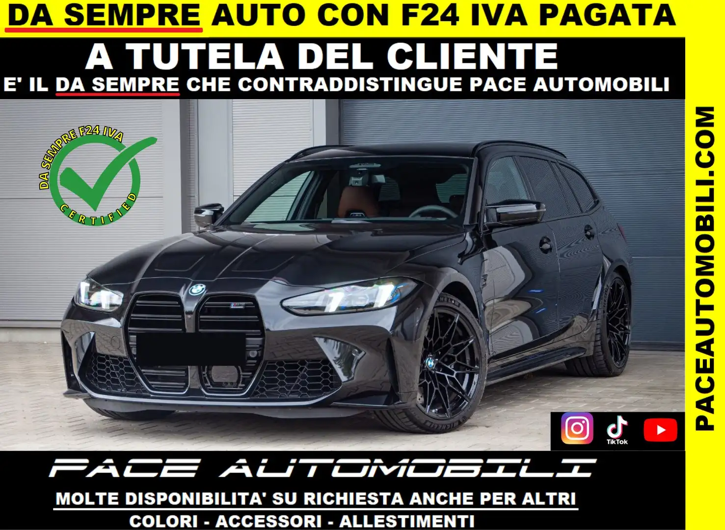 BMW M3 XDRIVE H/K PDC COMPETITION PDC BLACK PACK CARBON Nero - 1