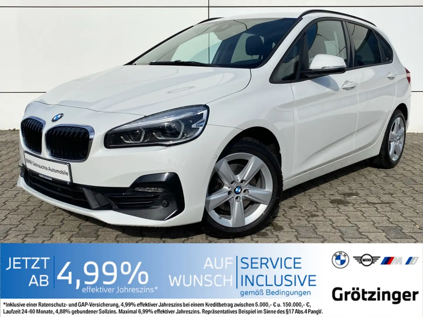 BMW 218 d Active Tourer Sport Line LED+Navi+HIFI+ Bianco - 1