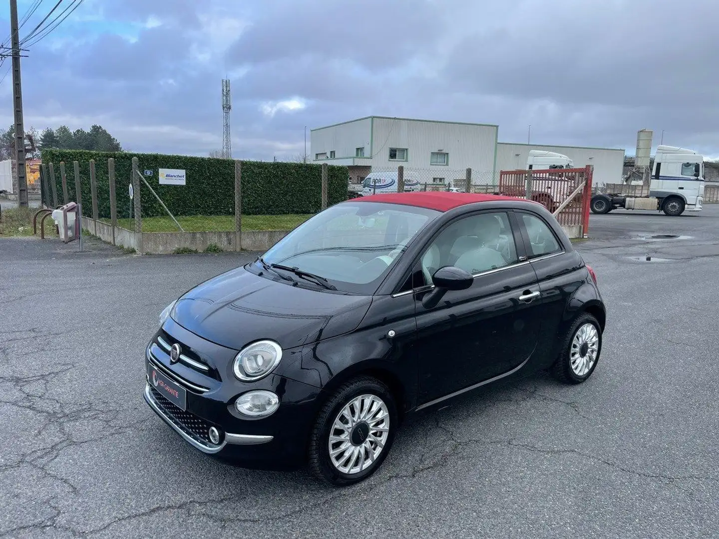Fiat 500C 70 cv lounge garantie 12 mois Noir - 1