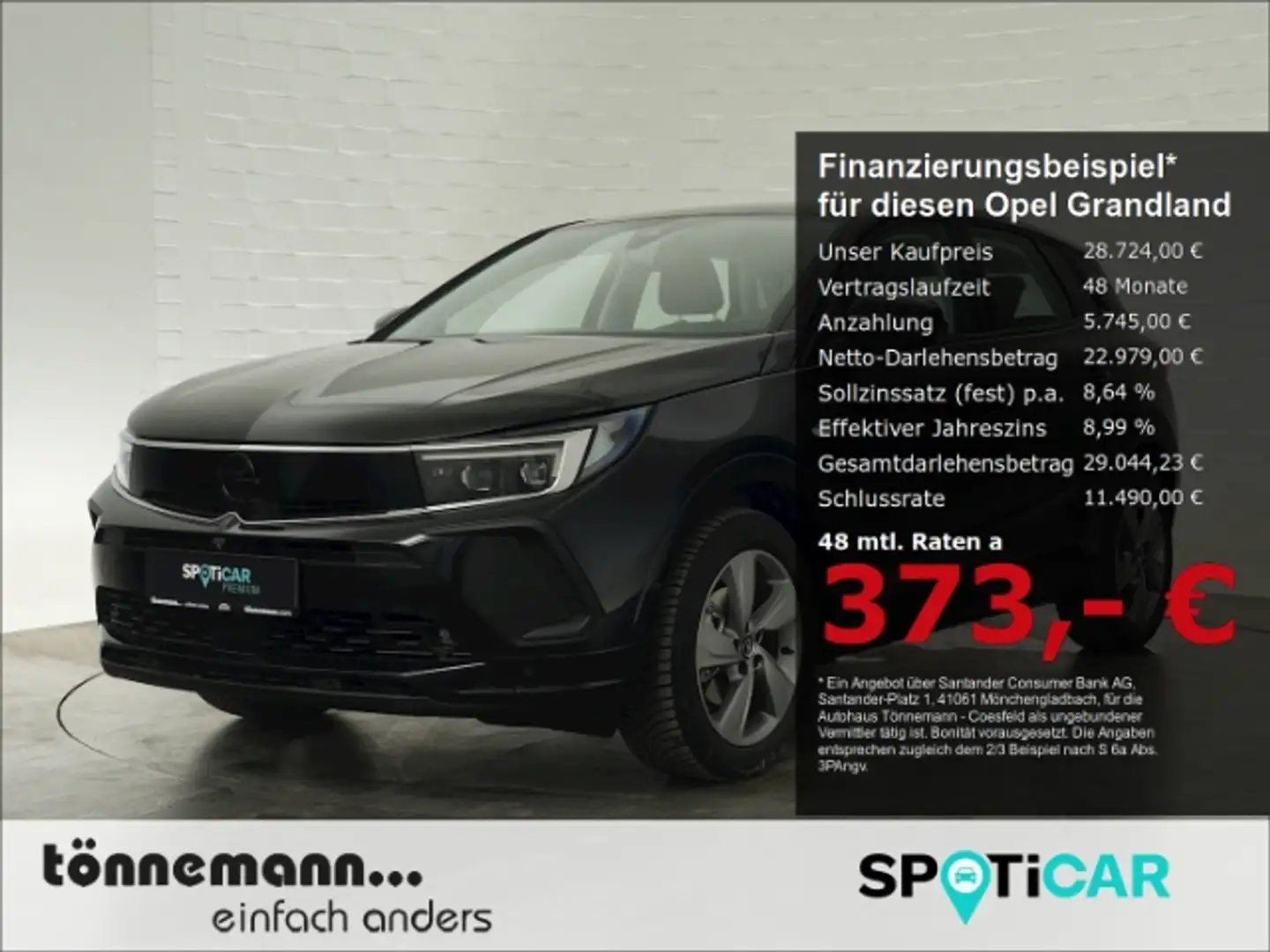 Opel Grandland GS CDTI AT+LED MATRIXLICHT+AHK+NAVI+360 GRAD KAMER Schwarz - 1