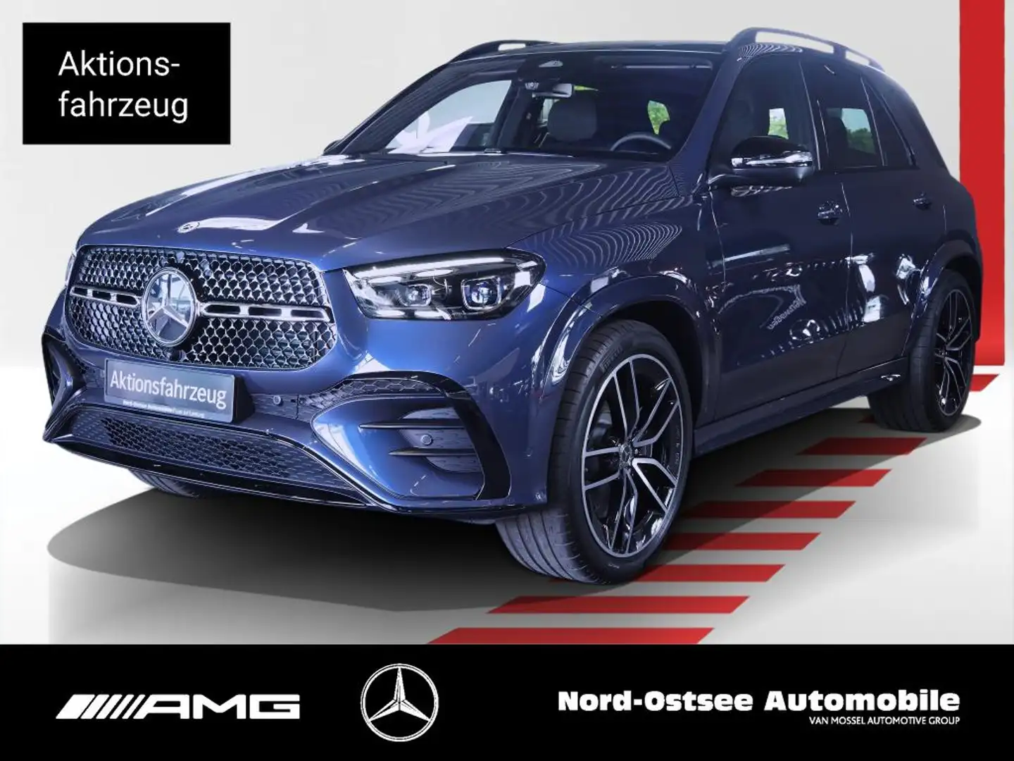 Mercedes-Benz GLE 450 d 4m AMG NIGHT PANO STANDHZG HUD AHK Blau - 1