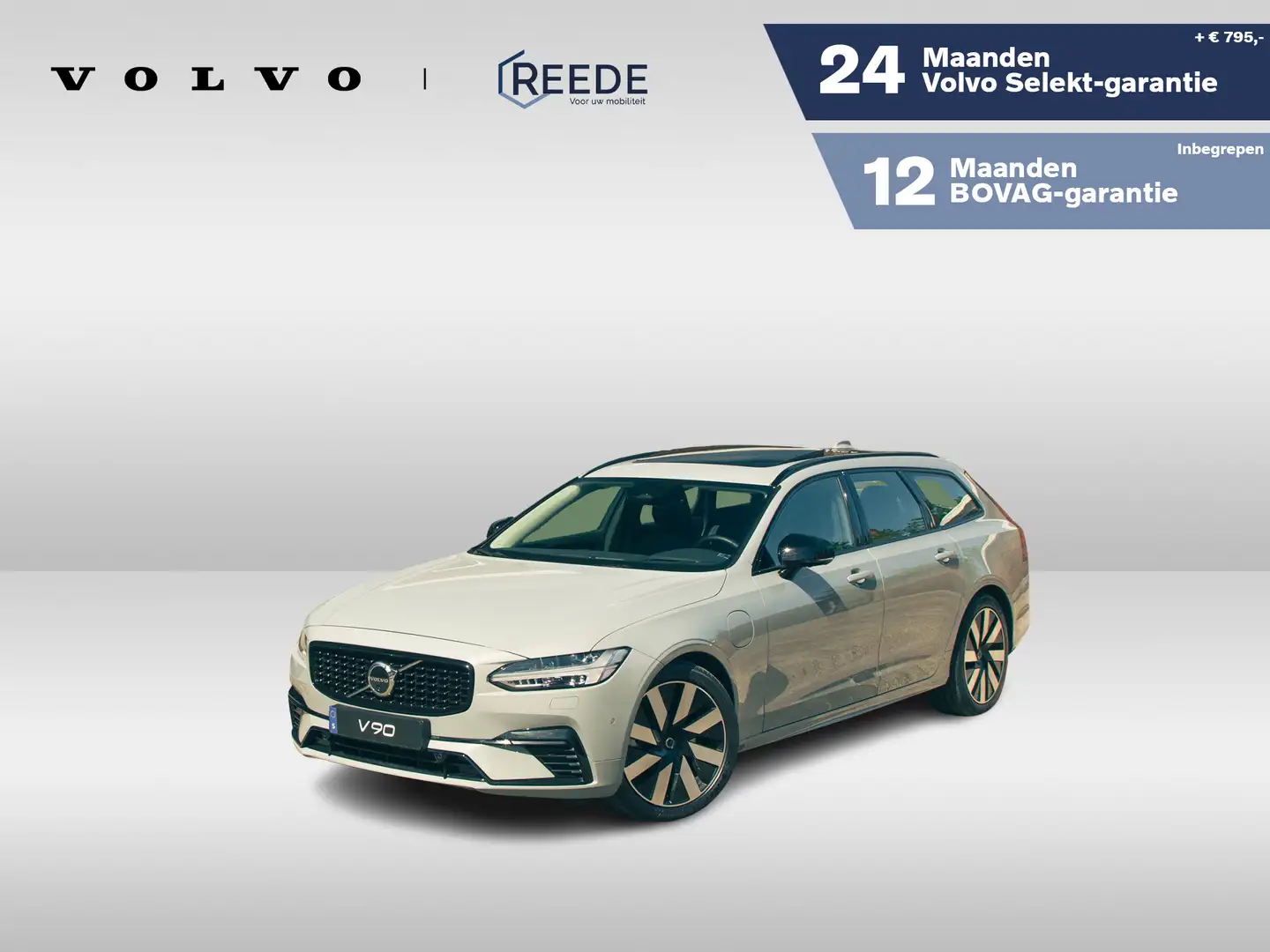 Volvo V90 T6 Aut. Plug-in hybrid AWD Ultra Dark | Panoramada Grijs - 1