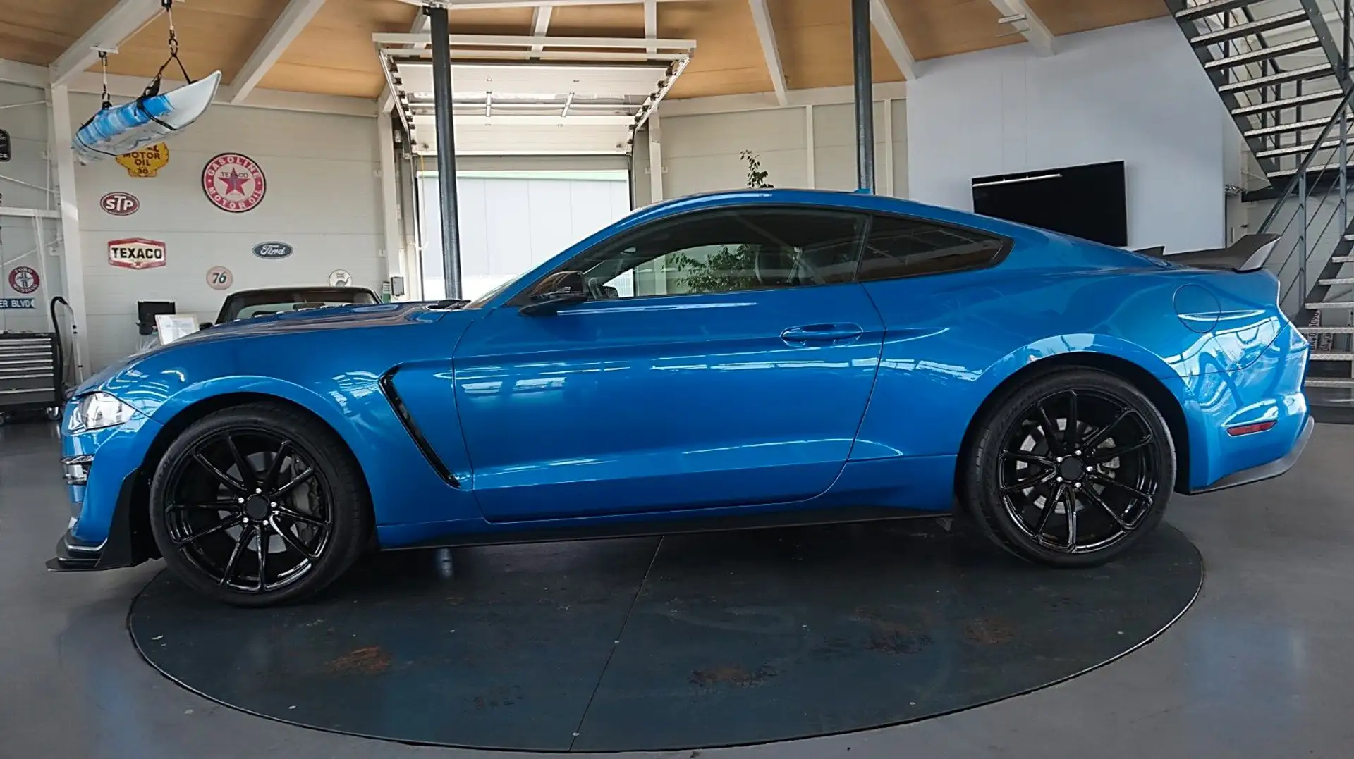 Ford Mustang 5.0 V8* Leder*Navi*Tempo*Automatik* Blauw - 2