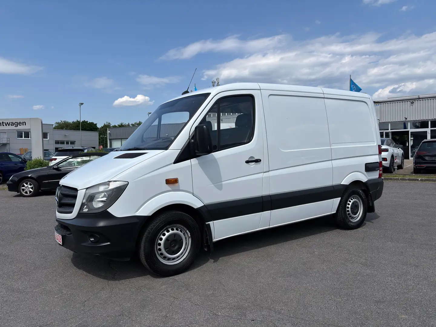 Mercedes-Benz Sprinter Sprinter 313 CDI, L1H1,Kasten,AHK ,Klima,Navi Weiß - 2