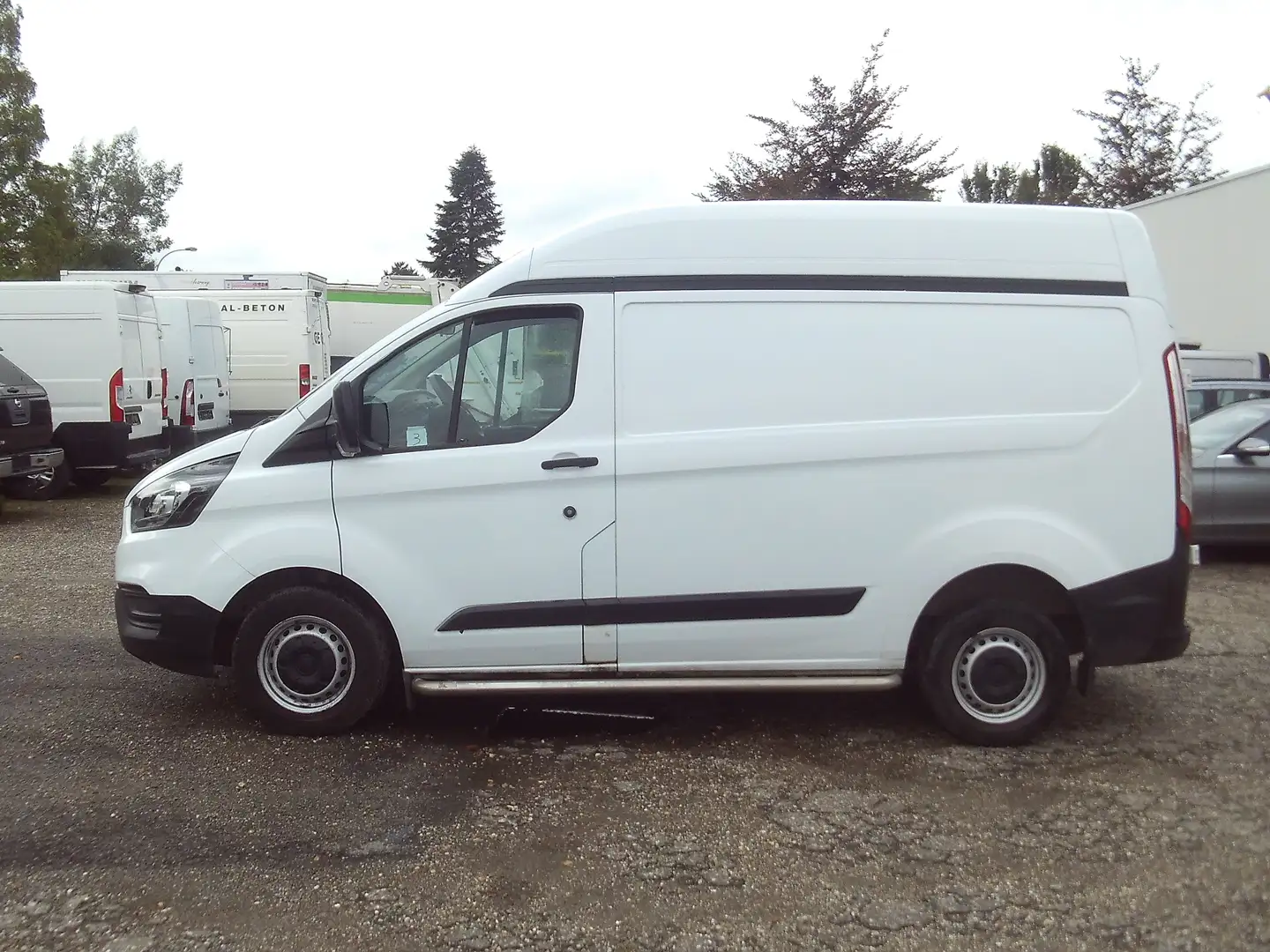 Ford Transit Custom L2 VERHOOGT DAK GESLOTEN 3 PLAATSEN.. Blanc - 1