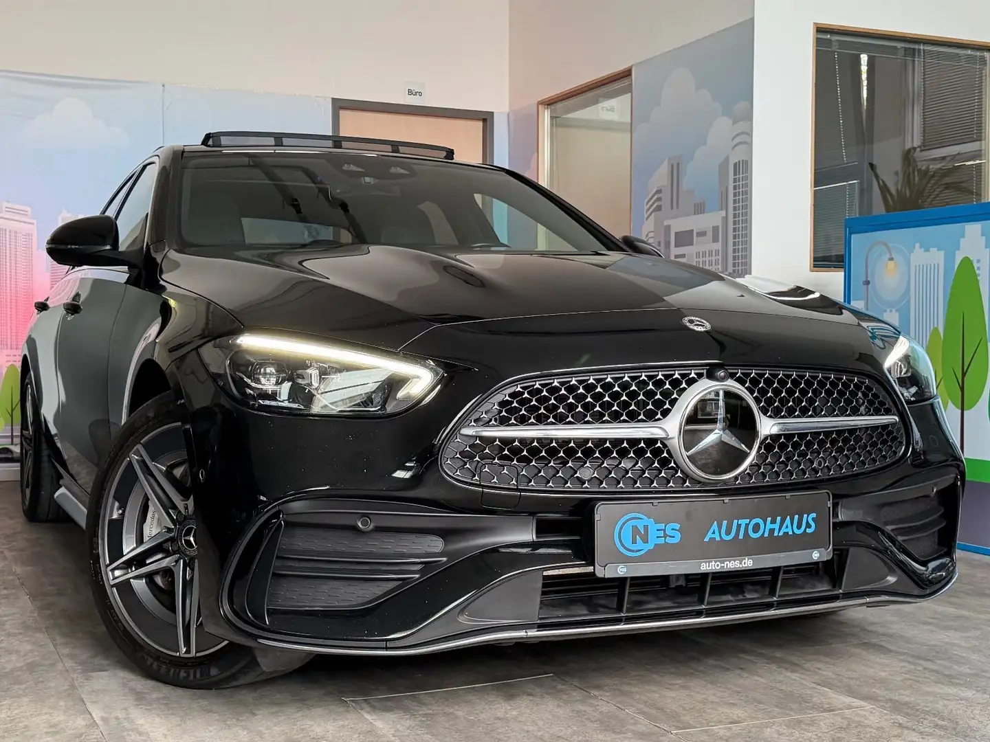 Mercedes-Benz C 300 e ACC*3x AMG*PANO*KAM*LEDER*MASSAGE*MEMORY* Noir - 2
