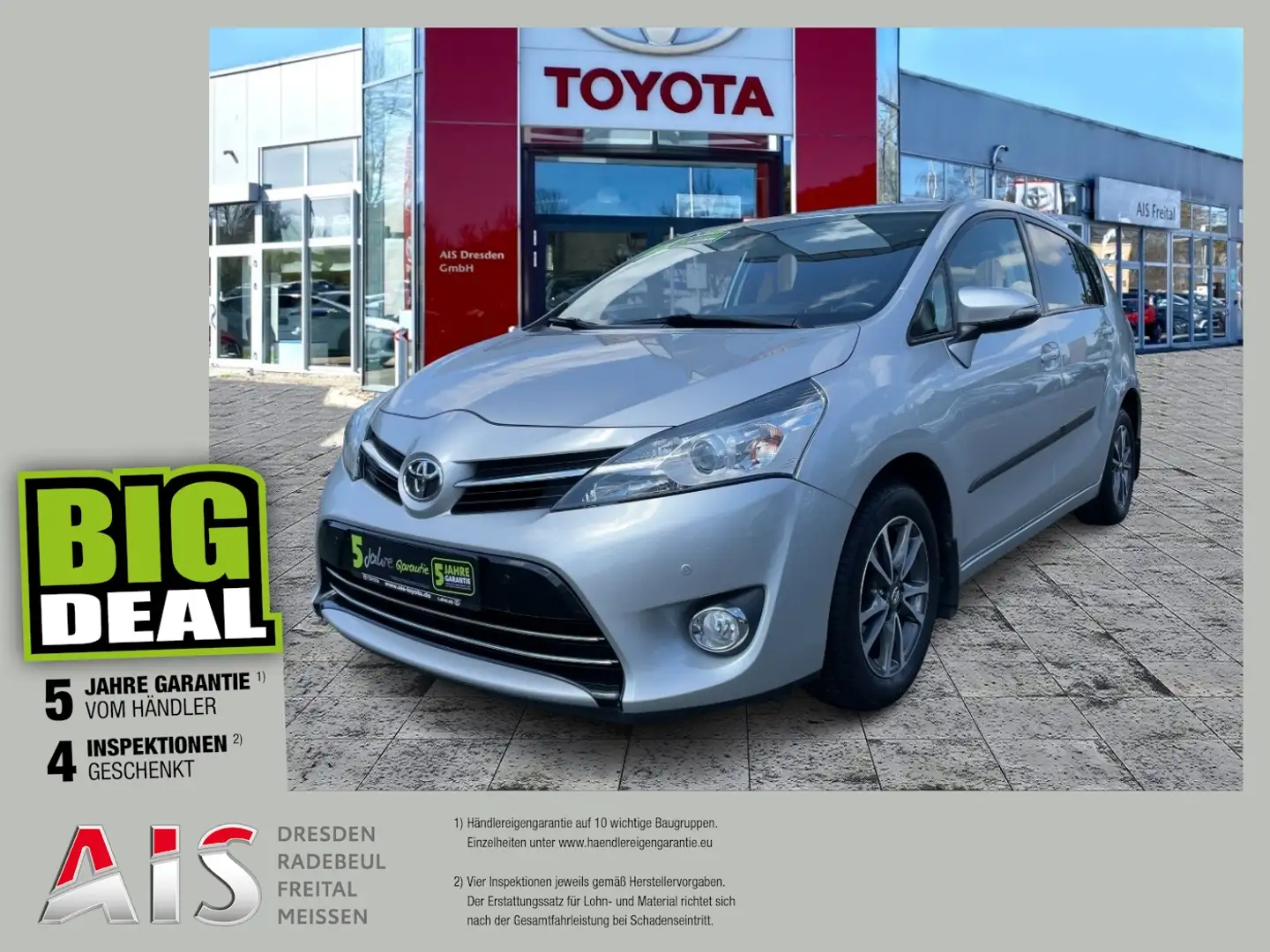 Toyota Verso 1.8 5-Sitzer Life +LM KlimaA PDC KAM Silber - 1