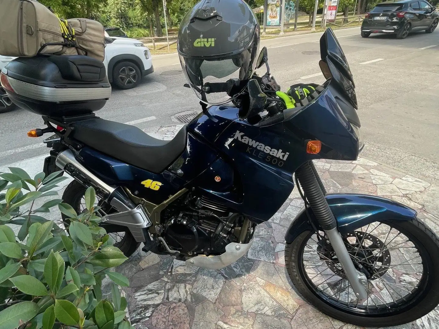 Kawasaki KLE 500 Blauw - 1