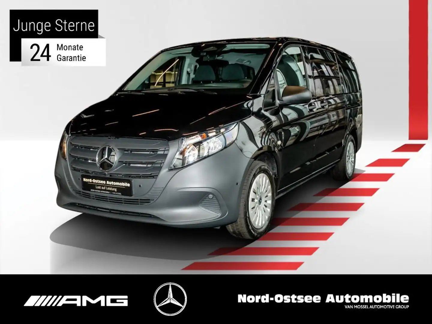 Mercedes-Benz Vito 116 TOURER PRO 4x4 NEUES MODELL 9G TRONIC LED Schwarz - 1