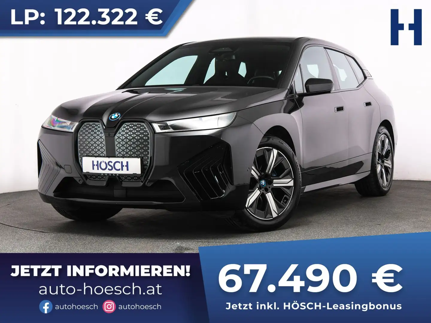 BMW iX xDrive50 SPORTPAKET SKY LASER AHK H&K -45% Grau - 1