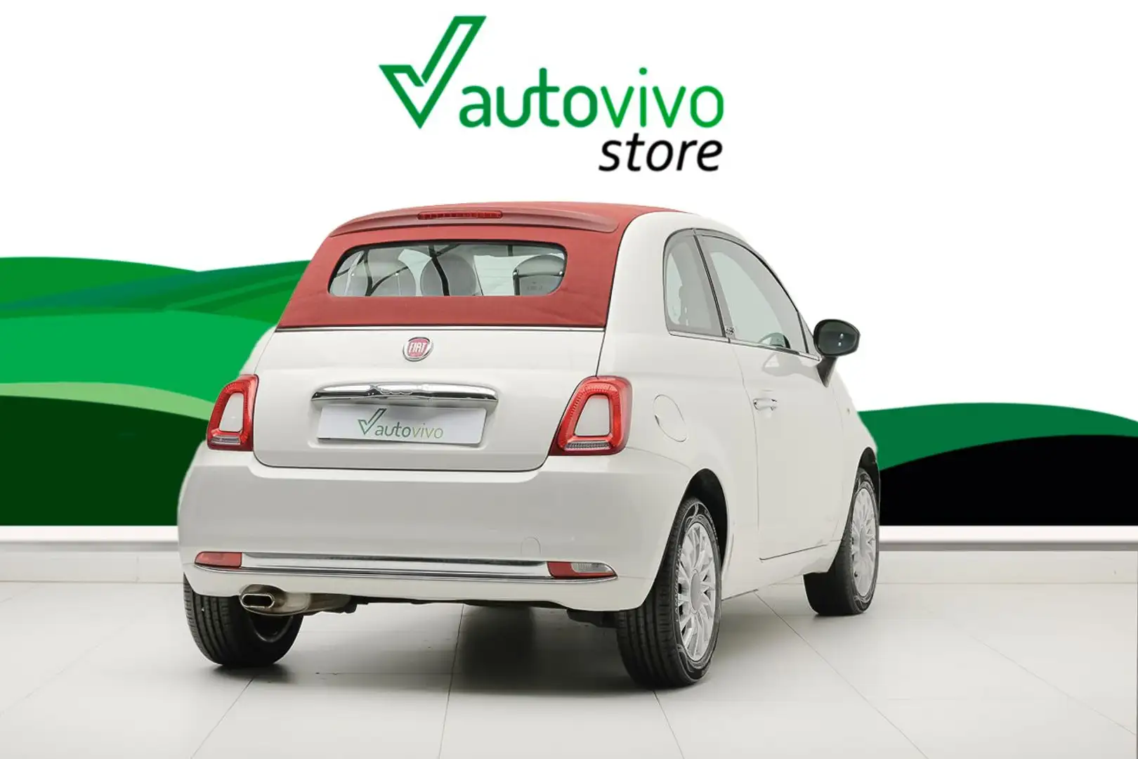 Fiat 500 CABRIO LOUNGE 1.2 69 CV 2P Weiß - 2